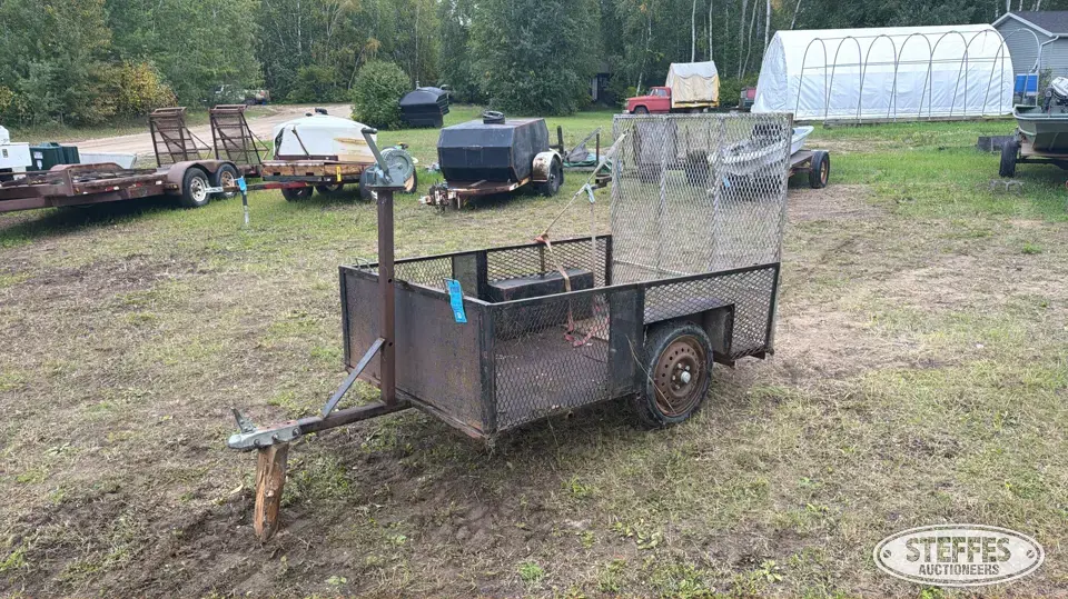Shop-built single axle utility trailer