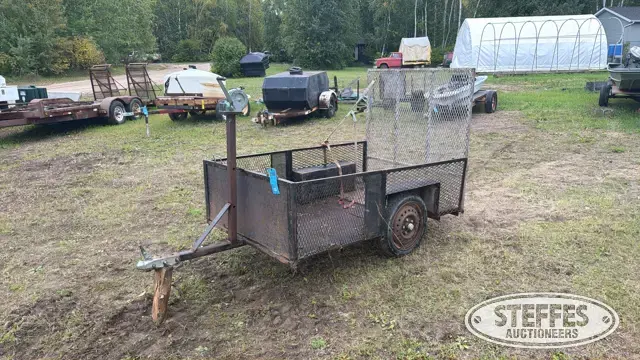 Shop-built single axle utility trailer