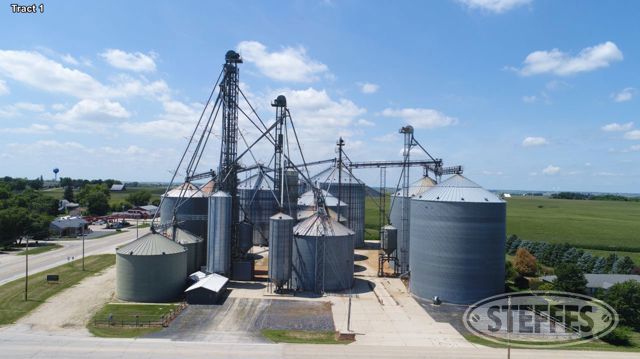 Creston, IL Large Grain Storage Facility & Shop Complex Real Estate Auction - 2 Tracts - SOLD!!