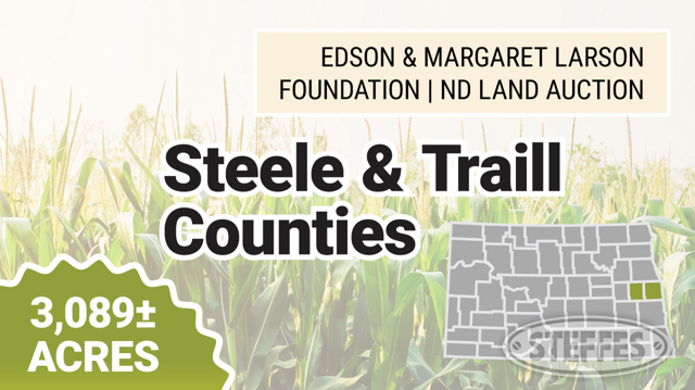 Edson & Margaret Larson Foundation ND Land Auction - Steele & Traill Counties - 3,089± Acres
