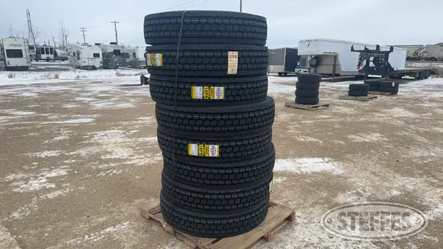 (8) Zwarth 11R24.5 drive tires