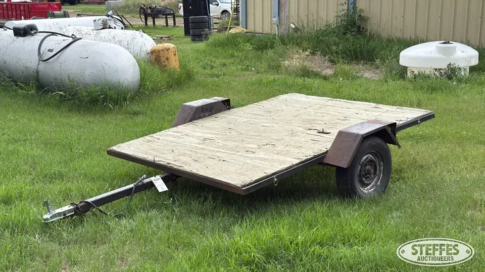 Shop-built single axle utility trailer