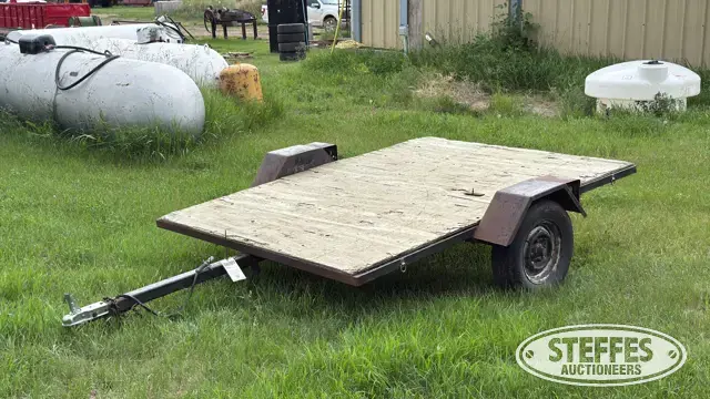 Shop-built single axle utility trailer