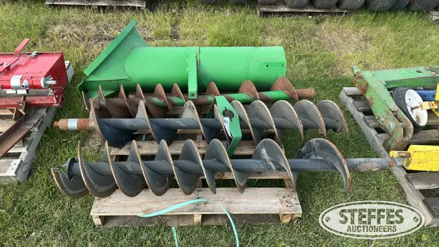 (2) John Deere combine vertical augers