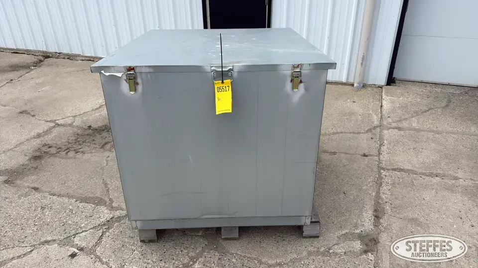 Steel lock box Storage and Bench