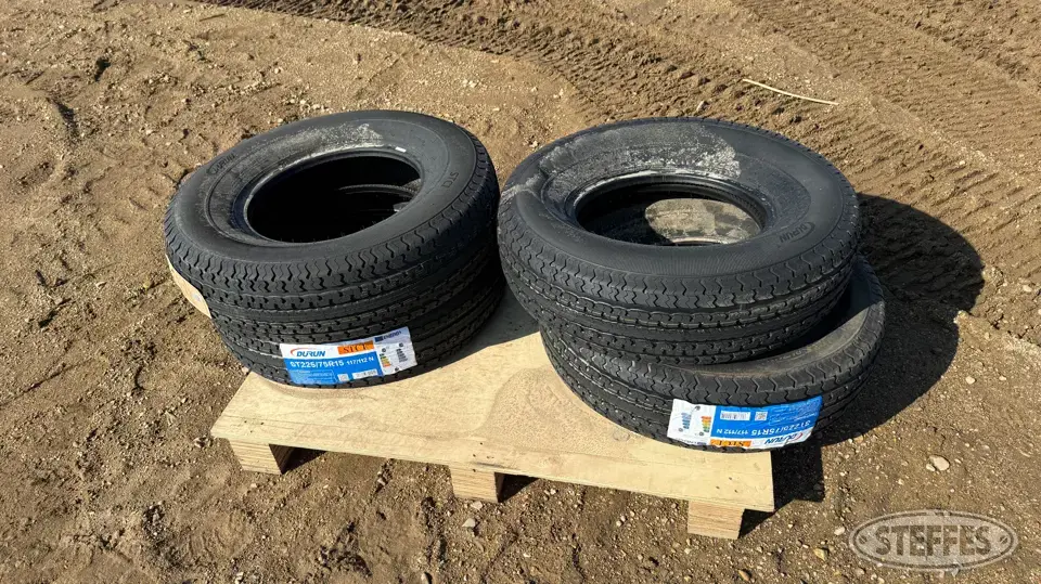 (4) Durun ST225/75R15 trailer tires Passenger-Light Truck Tire