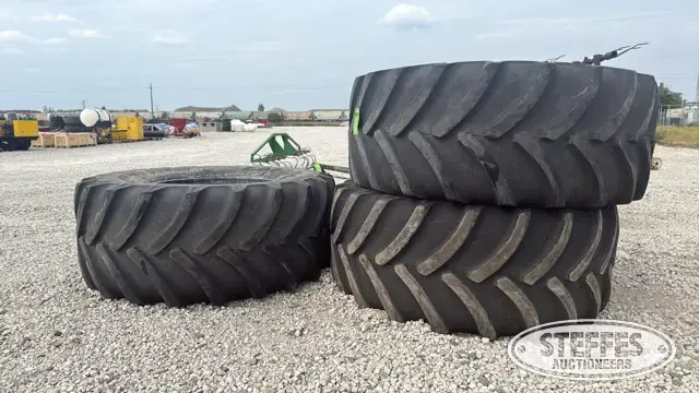 (3) Goodyear DT830 800/70R38 tires