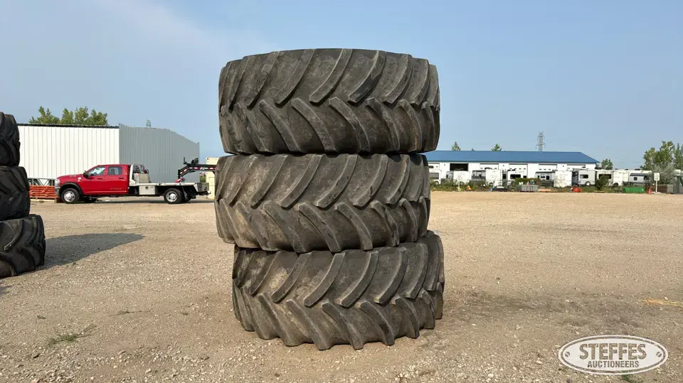 (3) Goodyear DT830 800/70R38 tractor tires Tractor-Implement Tire