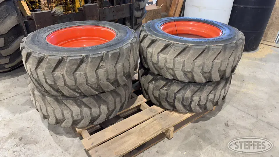 (4) Bobcat 10-16.5 tires Tractor-Implement Tire