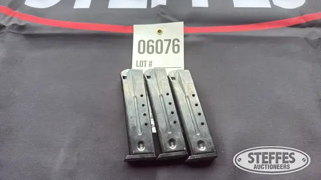 (3) Ruger 9mm magazines