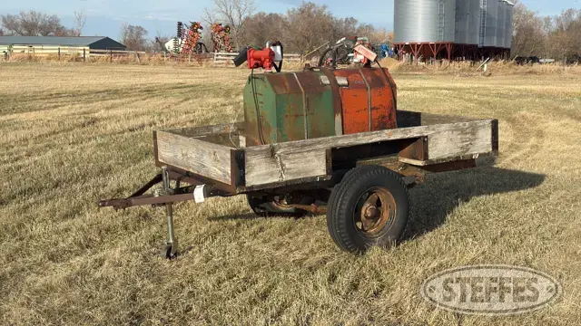 Shop-built single axle fuel trailer