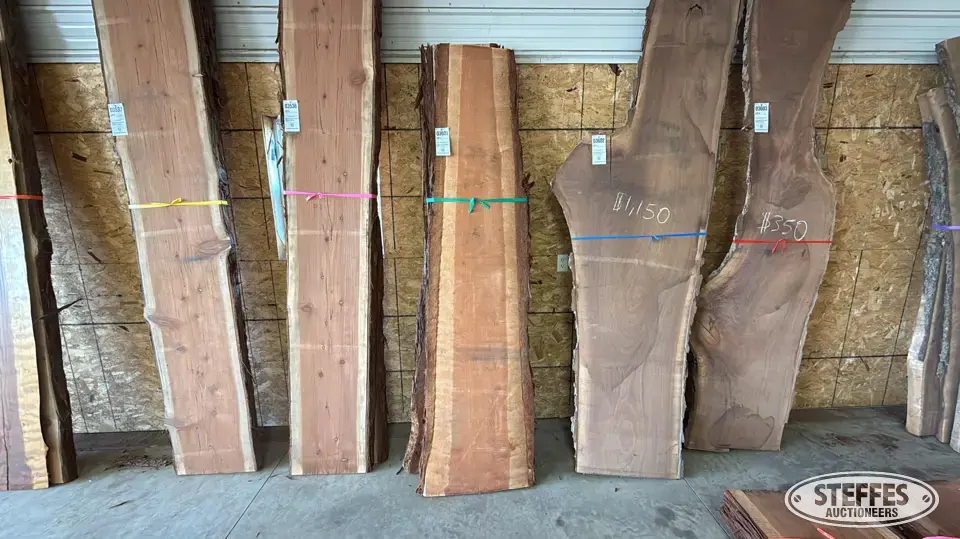 (3) Redwood slabs Business Inventory