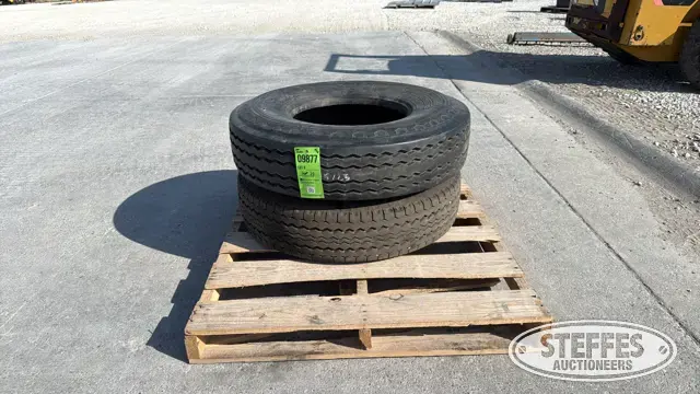 (2) Firestone XR4 10R17.5HC tires