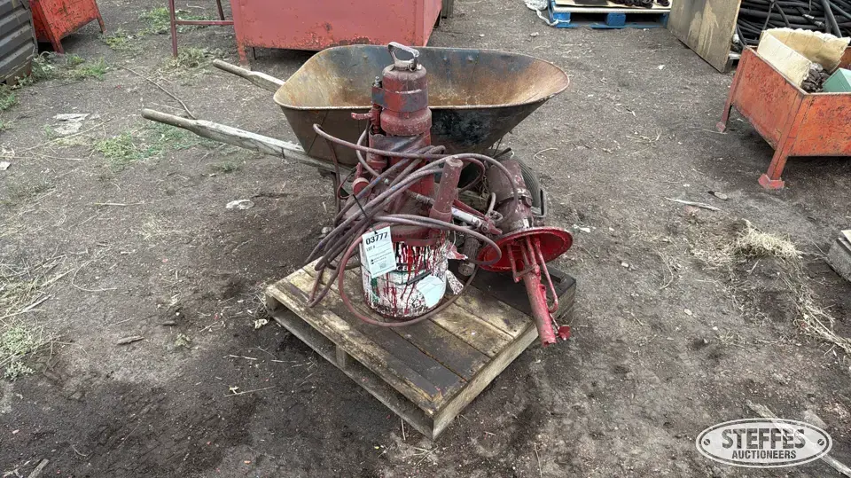Paint machine & wheelbarrow General Tools and Shop Supply