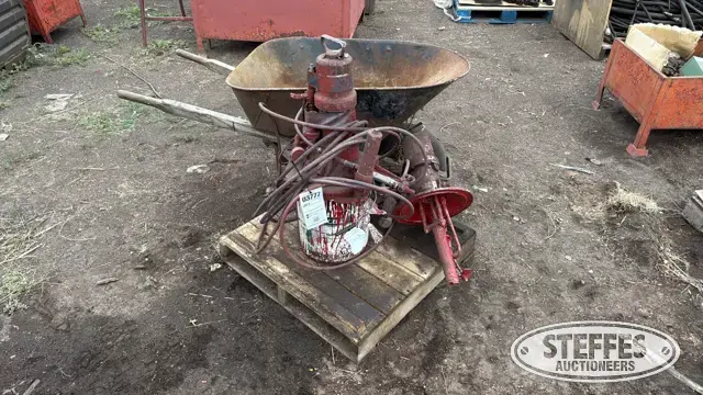 Paint machine & wheelbarrow