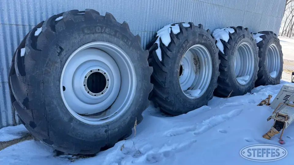(4) Michelin 650/65R38 floater tires Tractor-Implement Tire