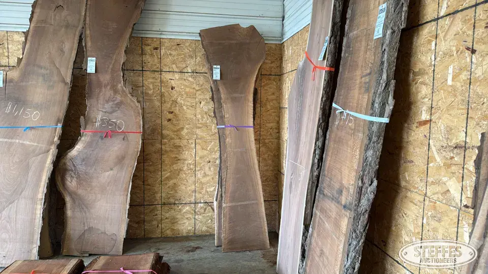 (3) Black walnut slabs Business Inventory