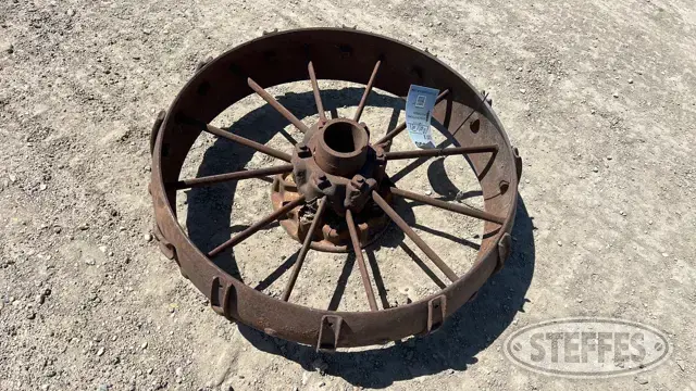 Antique steel wheel