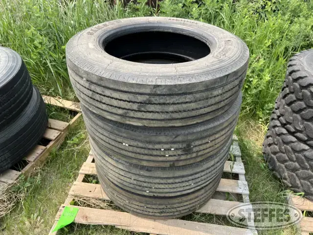 (4) Samson 225/70R19.5 tires
