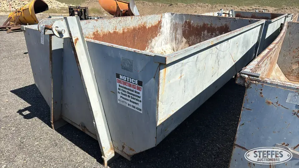 10 yd. roll-off dumpster Construction Support Item