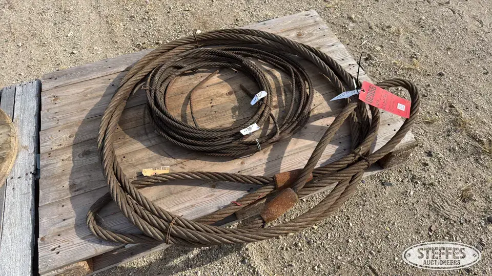 30’x1” double sling steel cable Construction Support Item