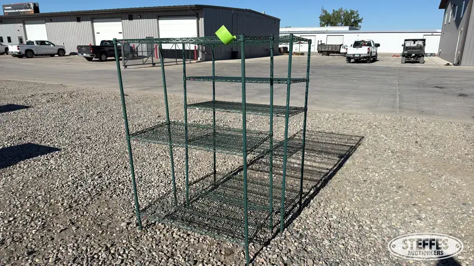 (2) Metro shelves Storage and Bench