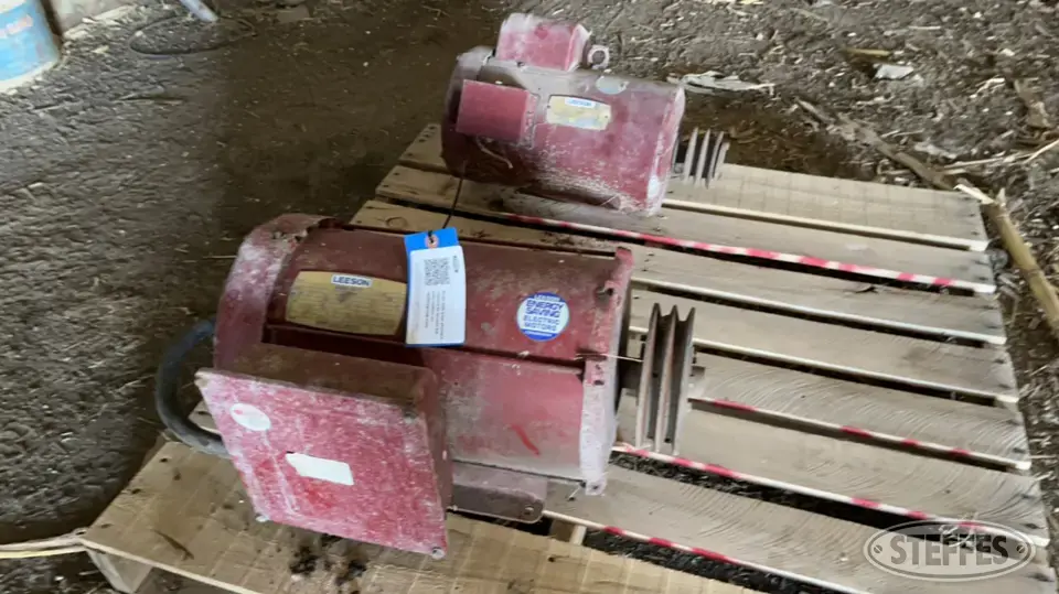 (2) Leeson Electric Motors Farm Support Item