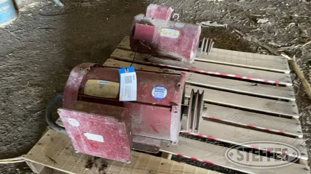 (2) Leeson Electric Motors