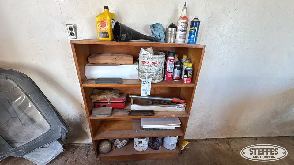 Contents of shelf Shop Equipment-Other