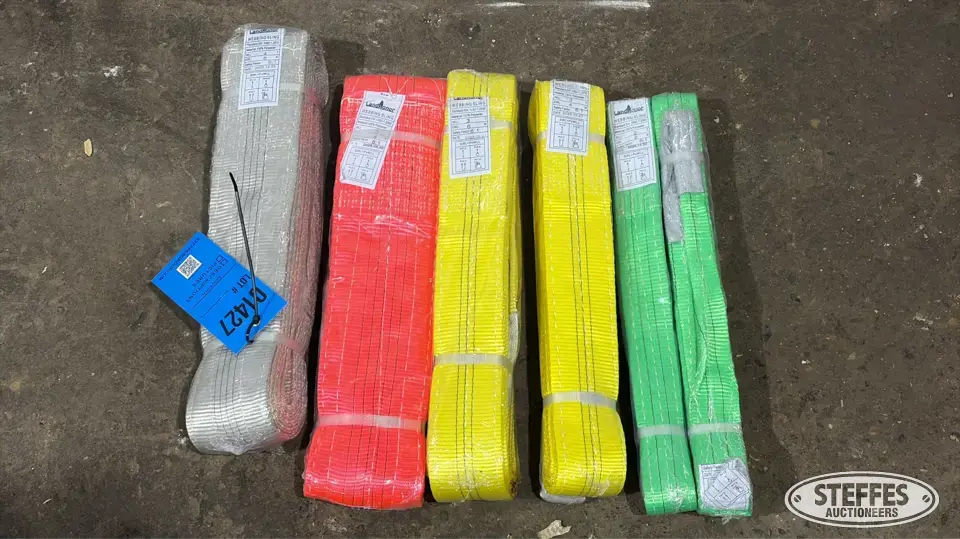(6) Land Honor web slings General Tools and Shop Supply