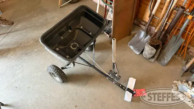 Agri-Fab pull-behind lawn spreader
