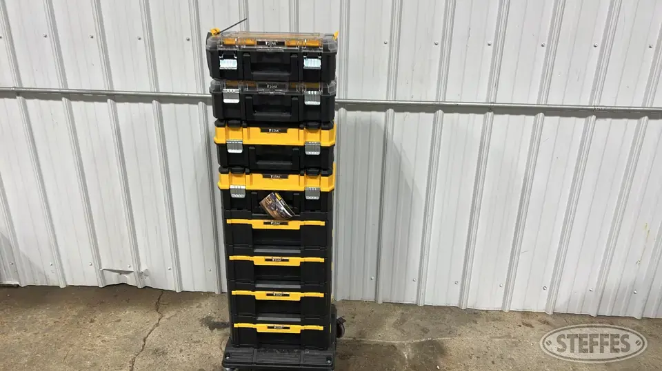 Asst. DeWalt T-stack boxes Storage and Bench