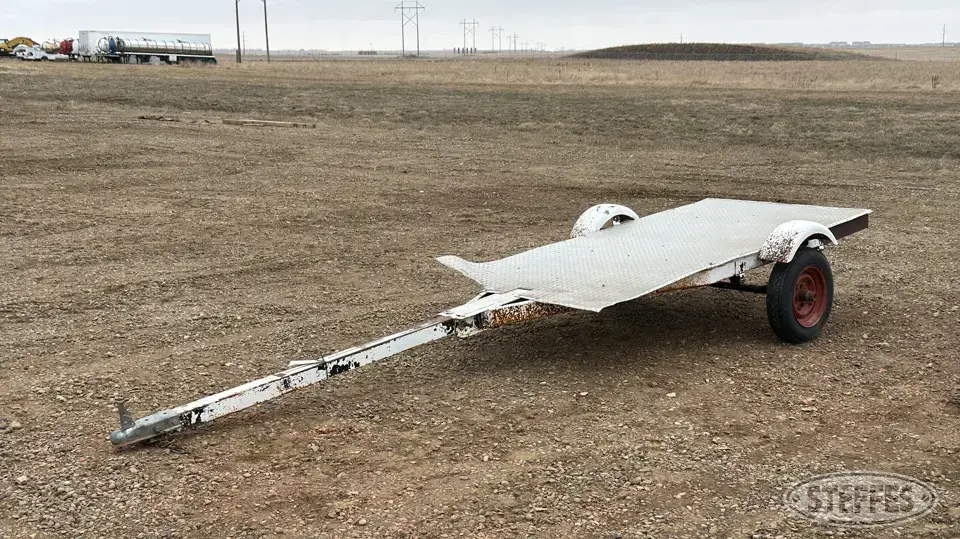 Shop-built single axle utility trailer