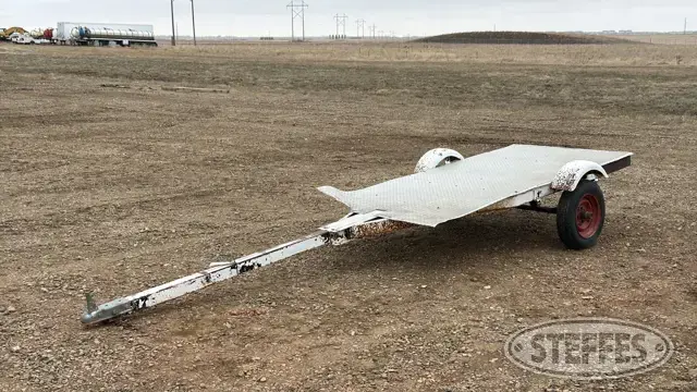 Shop-built single axle utility trailer