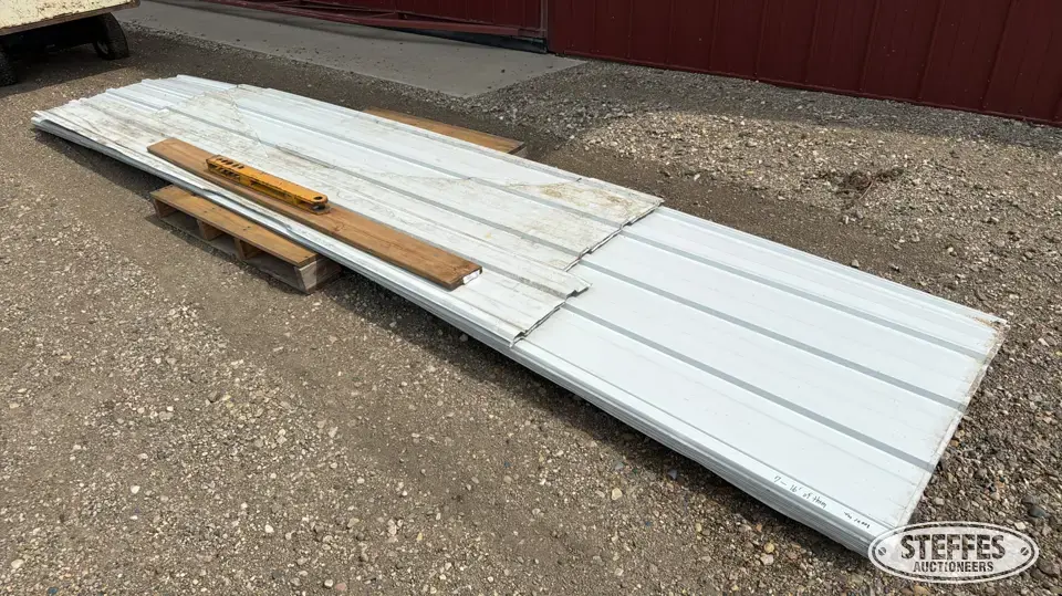 (7) Steel siding sheets General Tools and Shop Supply