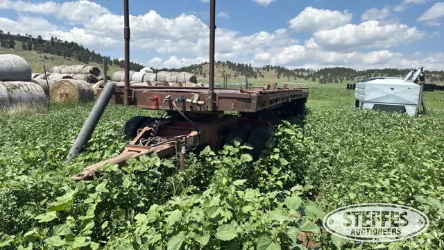 Shop-built single axle flatbed trailer