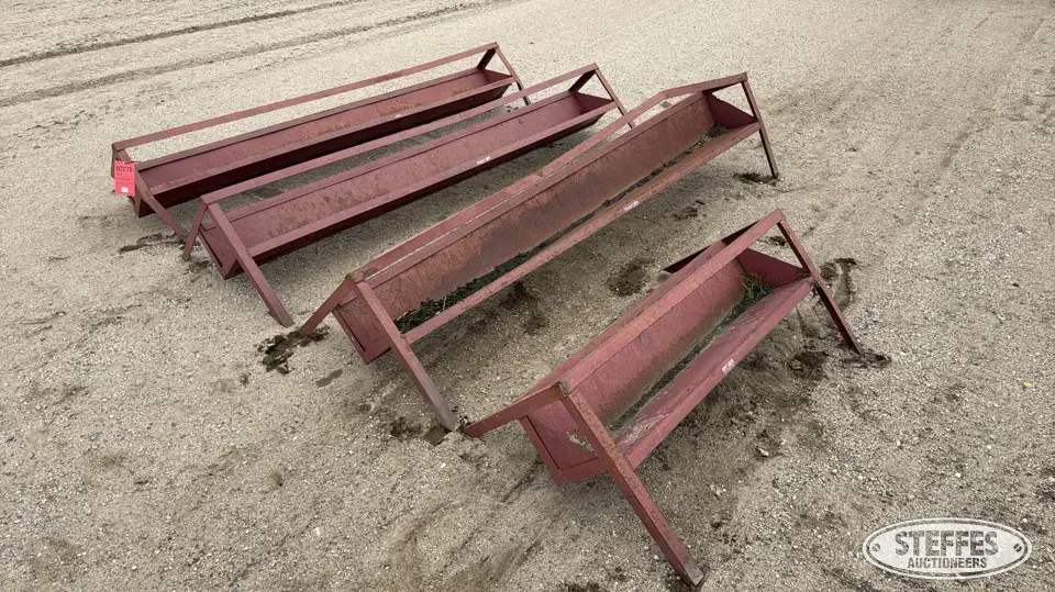 (4) Tarter steel feed troughs Livestock Equipment-Other