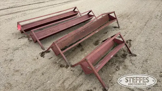 (4) Tarter steel feed troughs