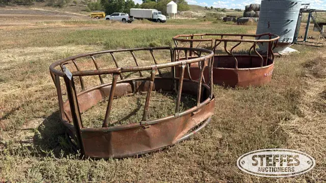 (2) Bale feeders