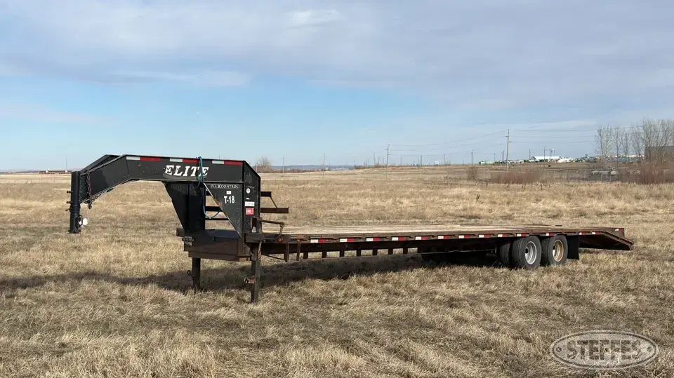 2013 Elite Dovetail-36 Flatbed Trailer