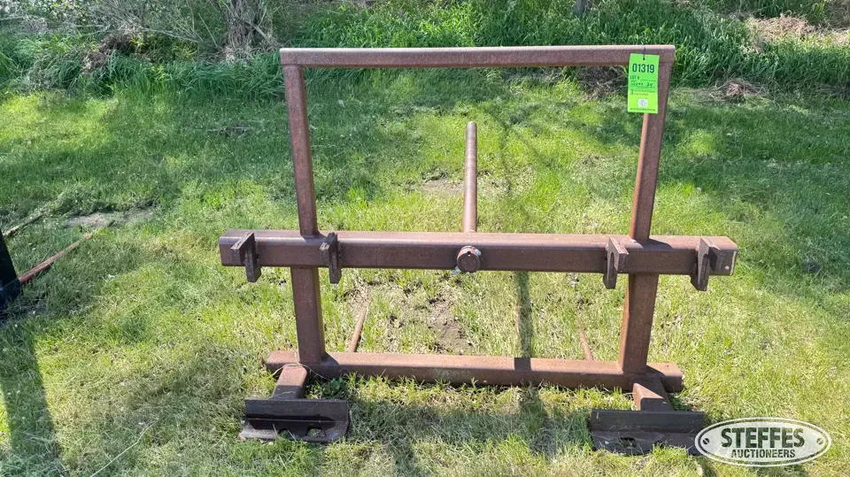 Shop-built bale spear Tractor Loaders and Attachment