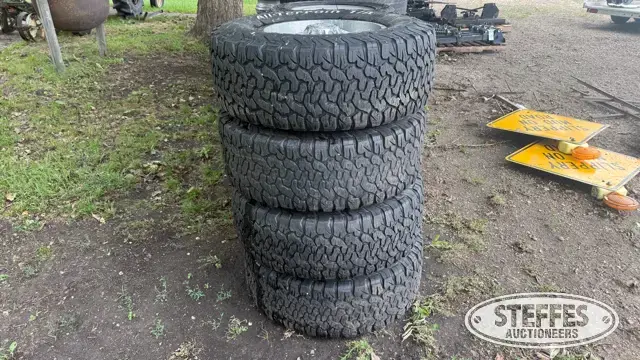 (4) BF Goodrich All-Terrain K02 35x12.50R18 tires