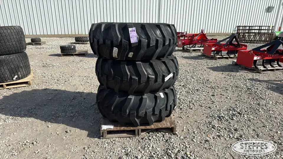 (3) 17.5L-24 tires Construction Equipment Tire