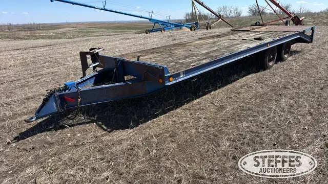 Shop-built tandem axle equipment trailer