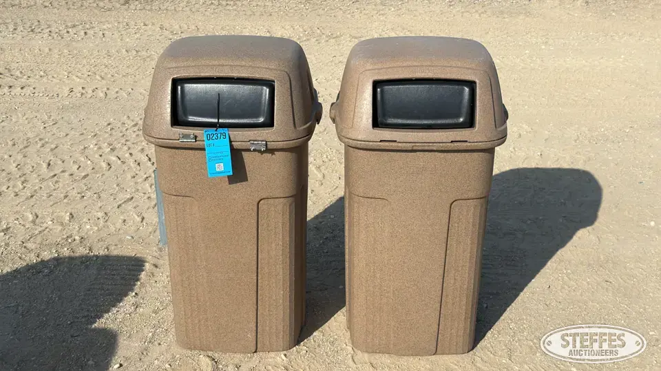 (2) Toter poly garbage cans General Business Support Item