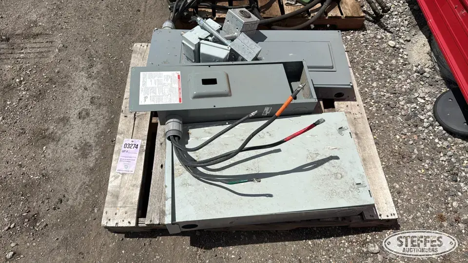 (3) Electrical boxes Farm Support Item