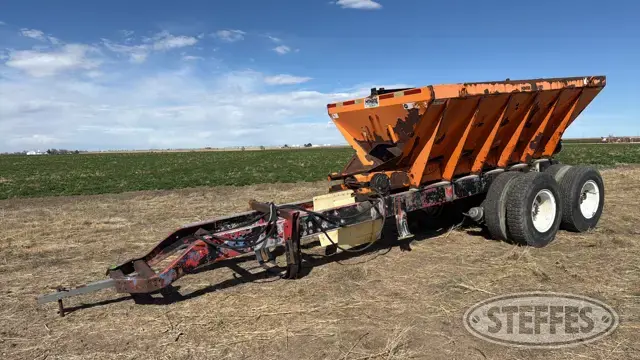 Shop-built tandem axle V-bottom trailer