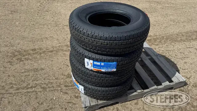 (4) Durun 225/75R15 trailer tires