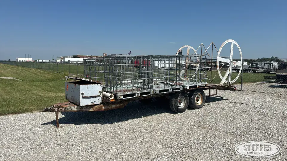 Shop built tandem axle trailer Flatbed Trailer