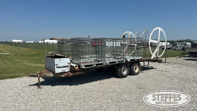 Shop built tandem axle trailer